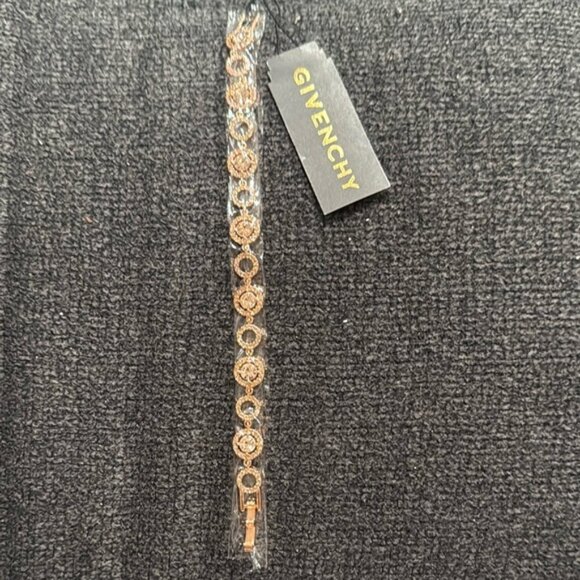 Givenchy Crystal Rose Gold 7” Flex Bracelet (still in original packaging)(NWT) - Picture 3 of 7